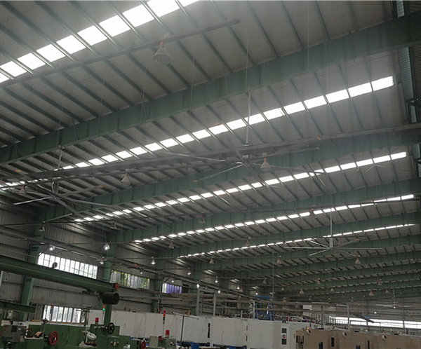 航空装备工厂车间工业大风扇通风降温工程案例